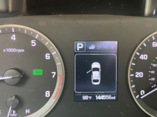 2017 Hyundai Sonata Sport - Interior Dashboard With Vehicle Running Image
